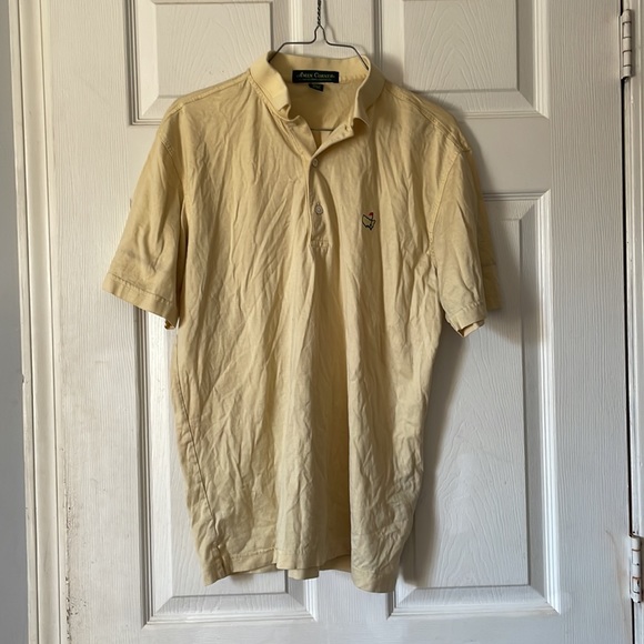 Amen corner 60'S TWO-PLY DOUBE MERCERIZED light yellow masters golf shirt S - Picture 1 of 16